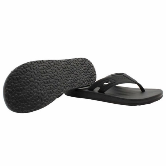 NEW Flojos Mens Hydro Flip Flop Memory Foam Sandals Black US Size 11 NWT - Picture 5 of 5